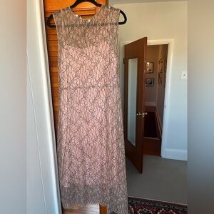 Vince Sheer Lace Dress